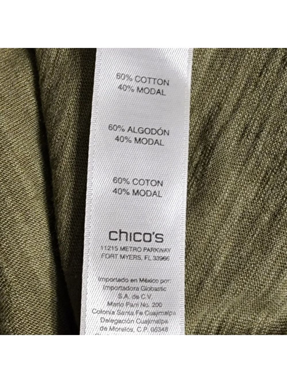 Chico's The Ultimate Tee Short Sleeve Size 2 (12) - Picture 5 of 6